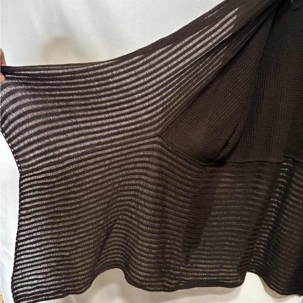 Carolyn Taylor Brown Cardigan Sweater Lightweight Knit - Picture 9 of 9
